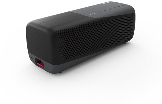 Draadloze Bluetooth Speaker Philips TAS7807 zwart, waterbestendig IP67, 24 uur afspeeltijd, draagriem, krachtig geluid