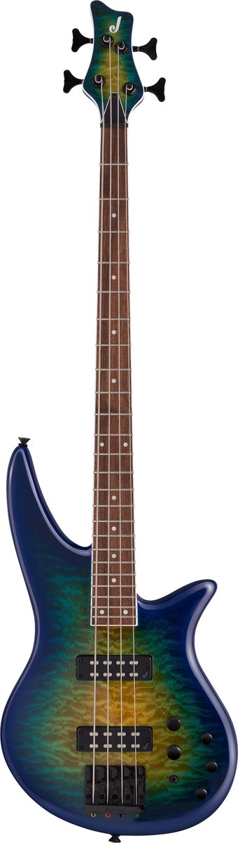 Jackson X Series Spectra Bass SBXQ IV, Amber Blue Burst elektrische basgitaar