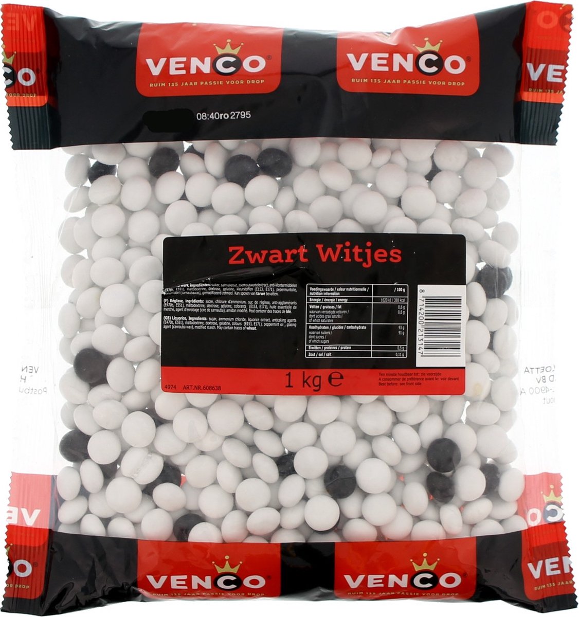 Venco Zwart Witjes - 1 kilo