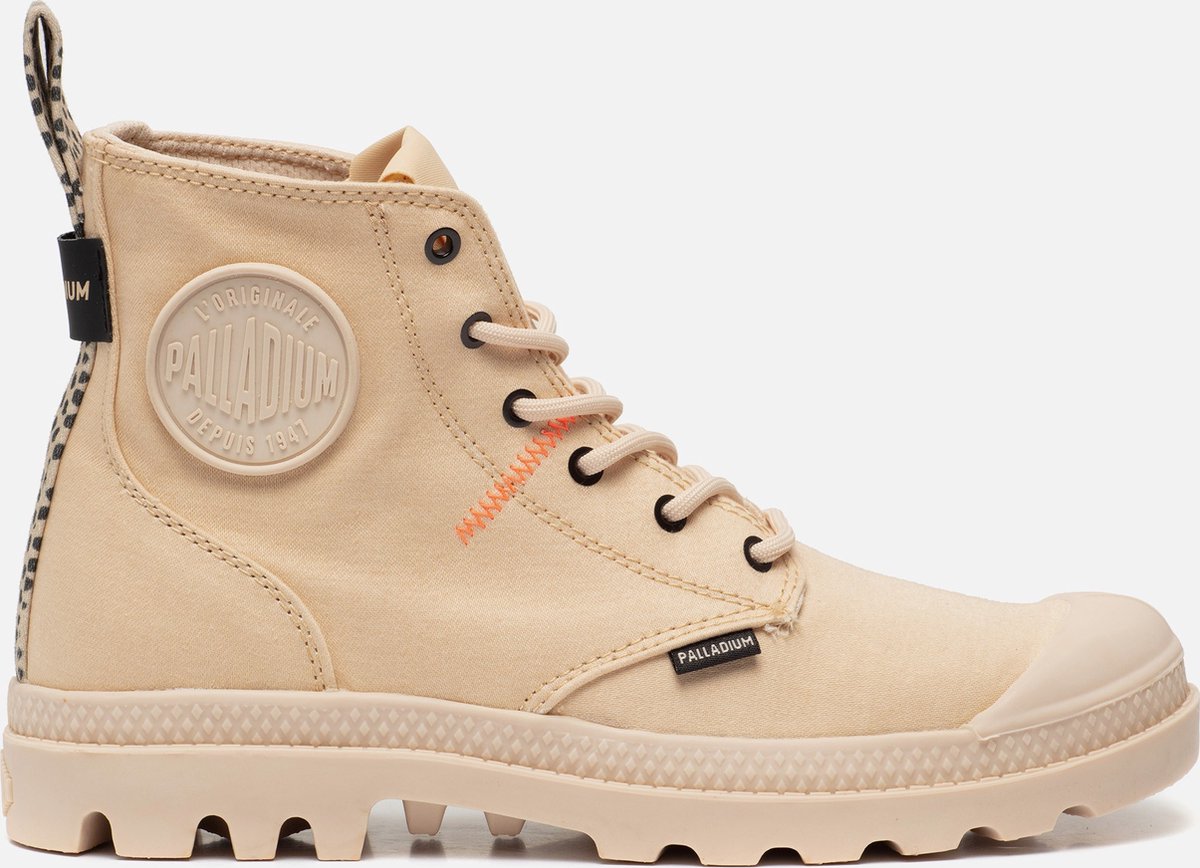 Palladium Pampa Hi Veterboots Canvas Dames Beige