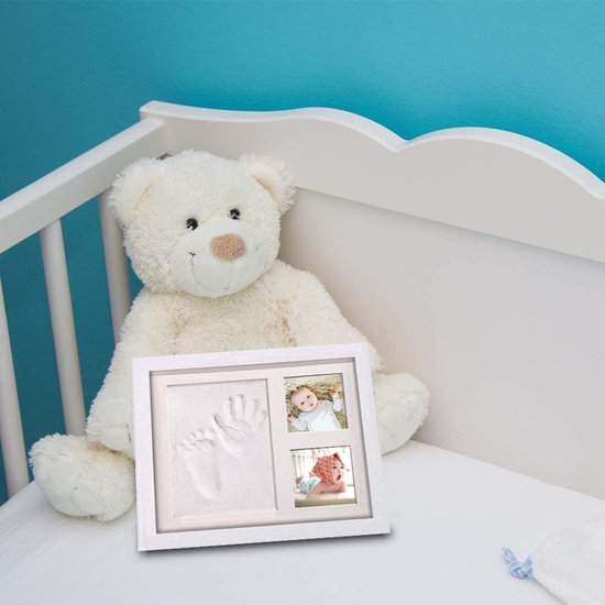 Babyfotolijst Set \ posters voor de kinderkamer - Baby Hand en Footprint Kit \ kit voor pasgeboren jongens/meisjes - baby fotolijst, Fotolijstplank van Prachtigkado — afbeelding 2