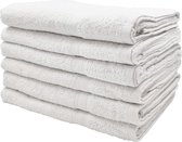 Handdoeken - Handdoekenset - Badhanddoeken - 70cm x 140cm - Set met 6 stuks - 450 gram per stuk - 100% Katoen - Wit