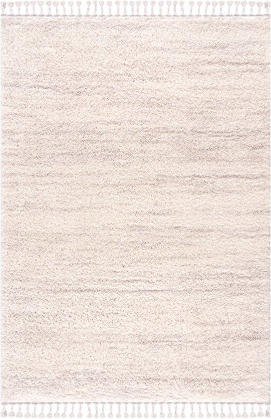 the carpet Foxy Shaffy - Hoogpolig Tapijt Woonkamer & Slaapkamer, Wasbaar & Antislip, Antraciet, 80 x 150 cm