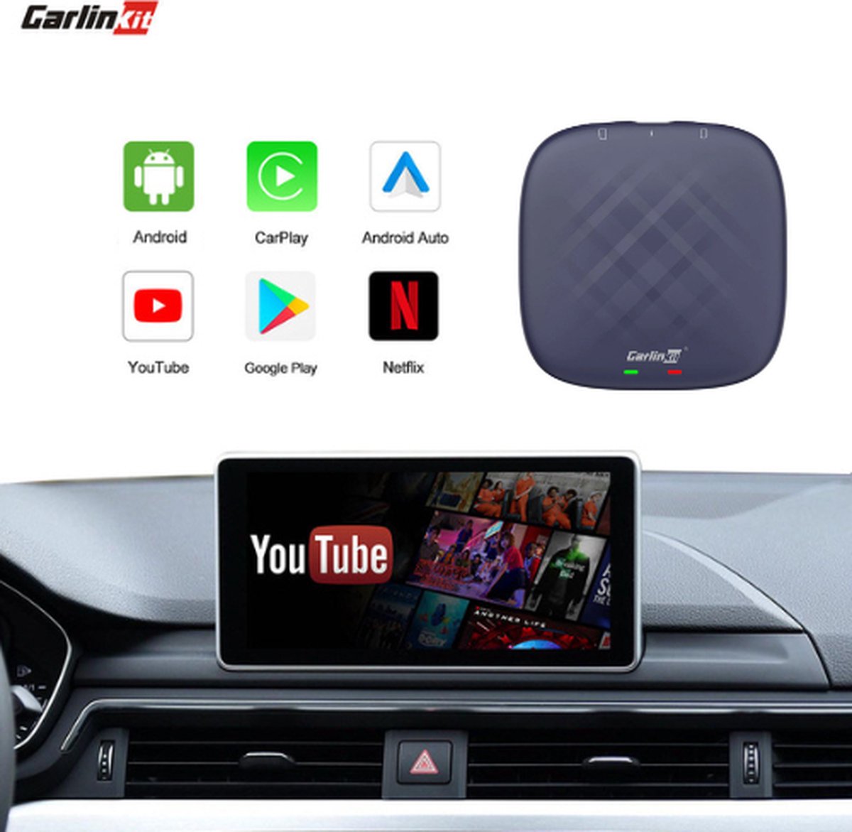 Boitier CarPlay & Android Auto sans fil Carlinkit TBOX-Plus 4+64 Go