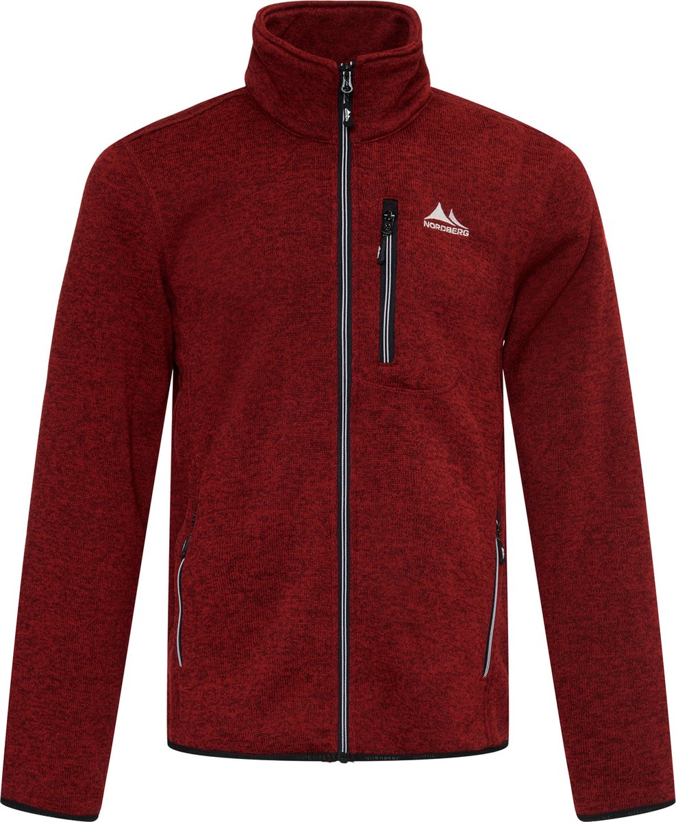 Nordberg Benjamin Fleece Vest Heren melange Bordeaux