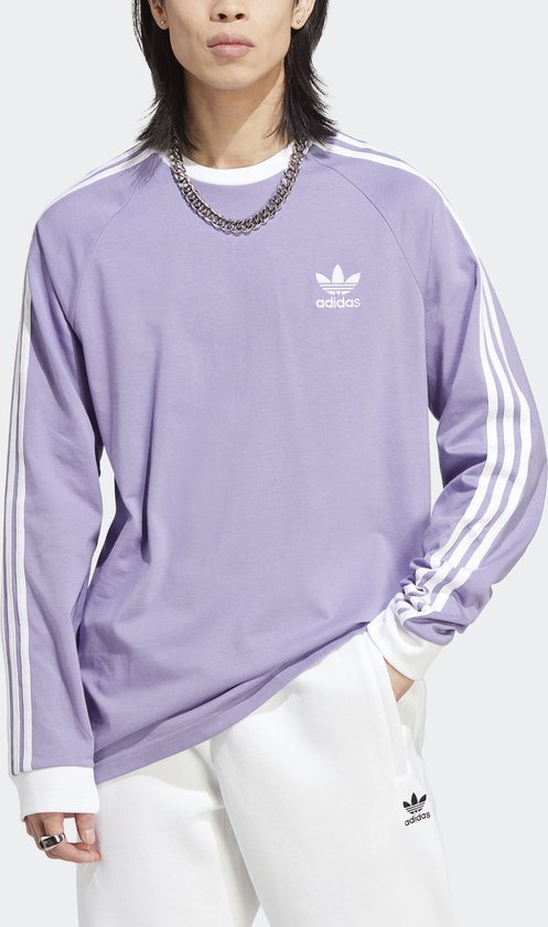 adidas Originals Adicolor Classics 3-Stripes T-shirt à manches longues - Homme - Violet - L