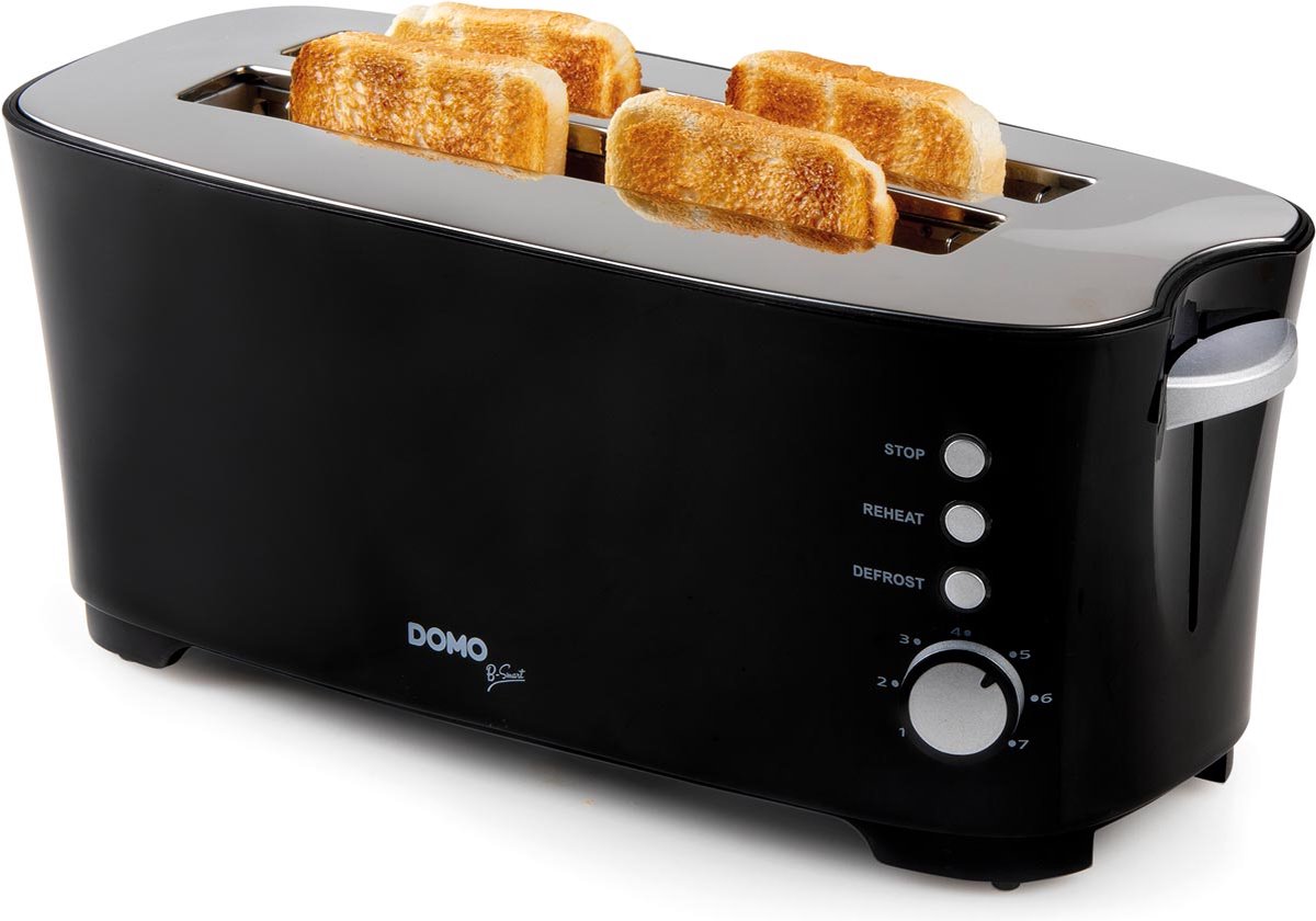 Grille-pain toaster rétro inox 2 fentes 900W - DOMO DO959T