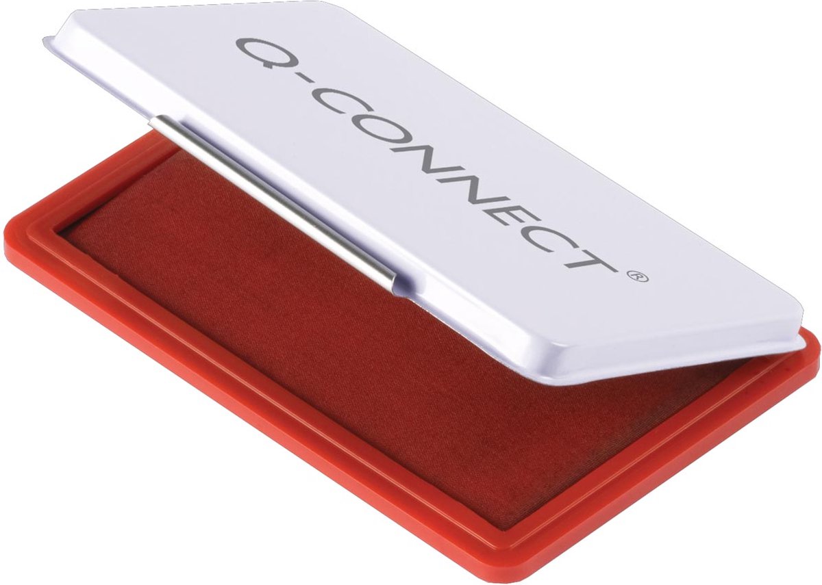 Q-CONNECT stempelkussen, ft 110 x 70 mm, rood 10 stuks