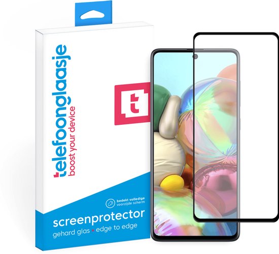 Telefoonglaasje Screenprotectors - Geschikt voor Samsung Galaxy A71 - Volledig Dekkend - Gehard Glas Screenprotector - Geschikt voor Samsung Galaxy A71 - Beschermglas