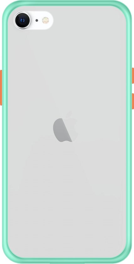 Telefoonglaasje Hoesje Geschikt voor iPhone SE 2020 - TPU randen met ...