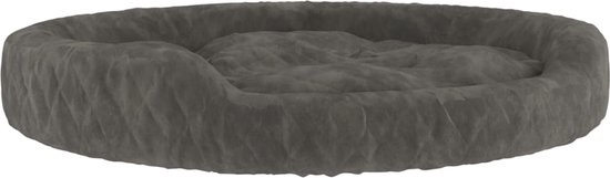 vidaXL Hondenmand 110x90x23 cm pluche donkergrijs