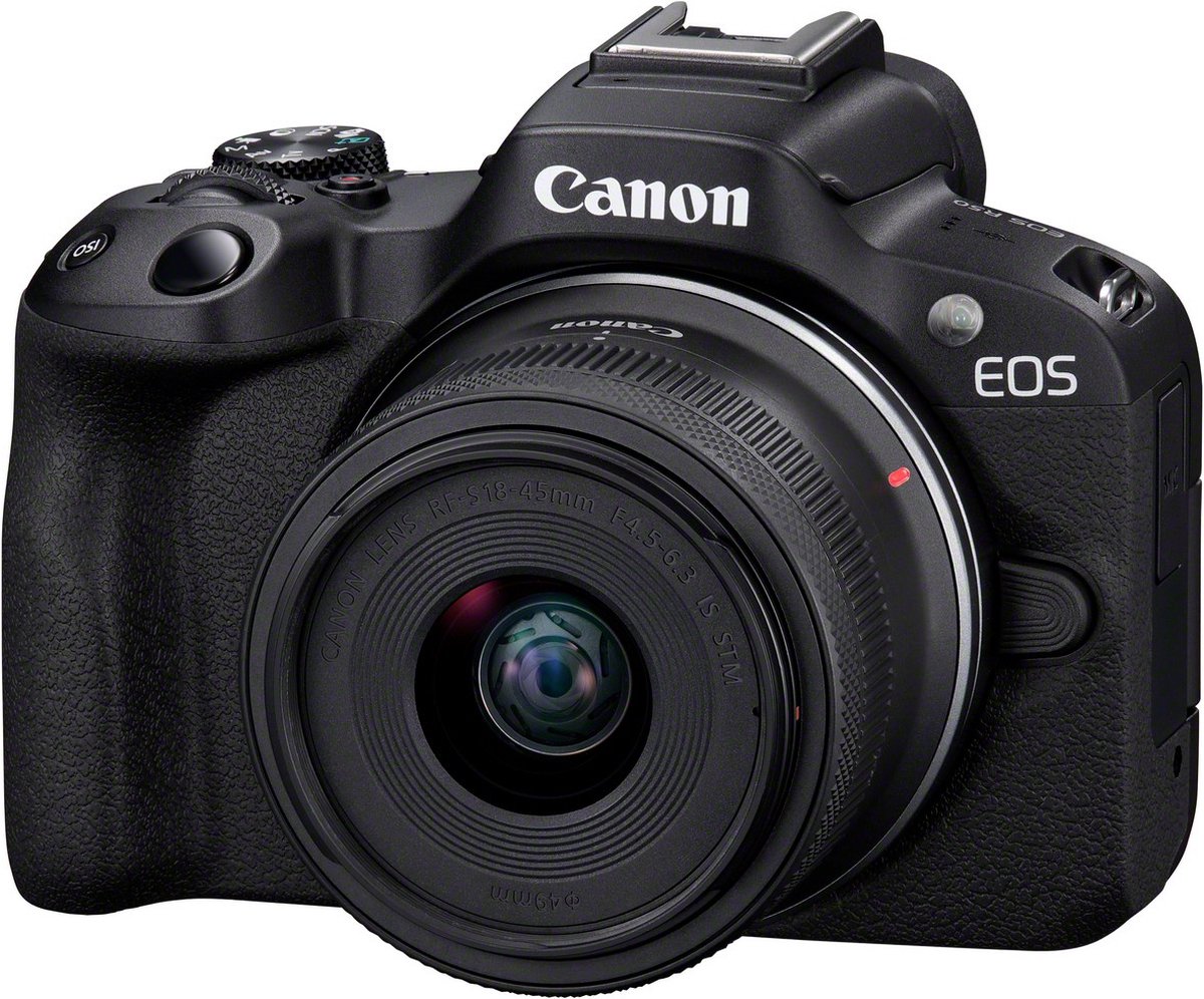 Canon EOS R50 ZWART + RF-S 18-45 IS STM - Systeemcamera - 24.2 MP - 4K Video - Kantelbaar touchscreen - Inclusief standaard zoomlens — cadeau in Elektronica - foto 2