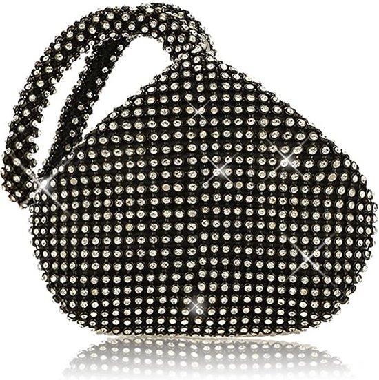 Sophia - Strass Handtas - Hoogwaardige Strass en Polyester - Perfect voor je accessoires