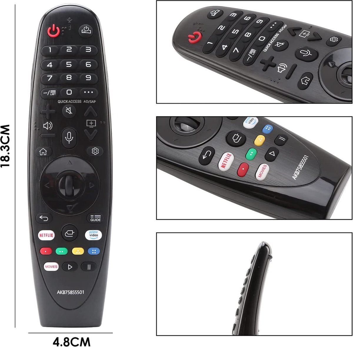 LG Magic Remote 2-Pack - Télécommande universelle avec fonction vocale -  Durable et... | bol.com