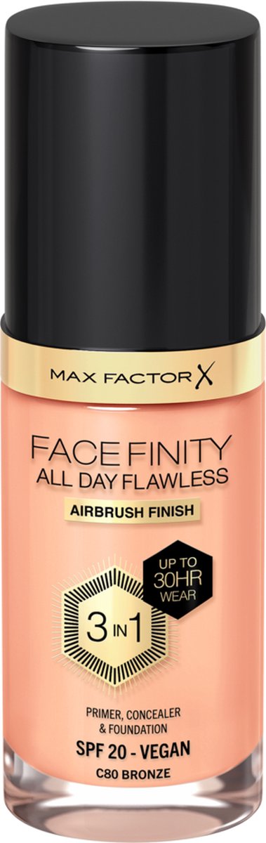 Max Factor Facefinity All Day Flawless Foundation C80 Bronze 34 ml