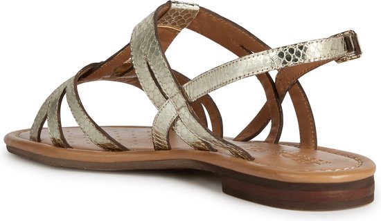 Geox Stijlvolle platte sandalen voor vrouwen Yellow Dames