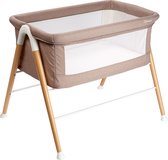 BabyGO Luxe houten wiegje - Good Night - Beige