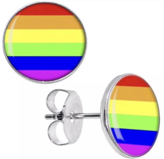 Akyol Pride Oorbellen -LGBTQ OORBELLEN - GAYPRIDE OORBELLEN -regenboog oorbellen - | Regenboog | Pride | Oorbellen | Gay | lesbian | trans | cadeau | kado | geschenk | gift | verjaardag | feestdag | verassing | respect | equality | gelijk | lgbt | bi
