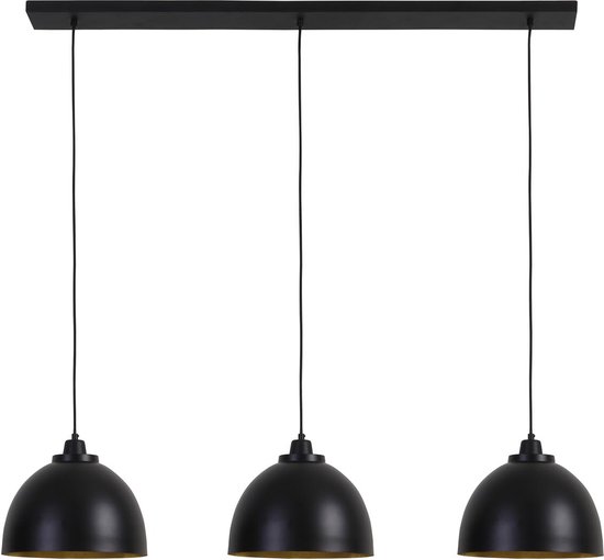 Light & Living Hanglamp Kylie - Zwart - 135x30x26cm - 3L - Modern - Hanglampen Eetkamer, Slaapkamer, Woonkamer
