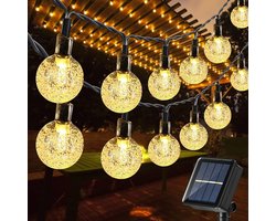 Guirlande lumineuse Énergie d'extérieur - 50 LED - Blanc chaud - ø 2,2 cm - Guirlande lumineuse - Éclairage extérieur de Éclairage de Noël - Éclairage d'ambiance - 5 + 2 m - IP 65