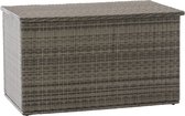 Rotan Opbergbox XL - 129 x 57 x 59 cm bruin - Tuinkussenbox - Waterdicht - Met deksel - Voor binnen & buiten - Tuinbox