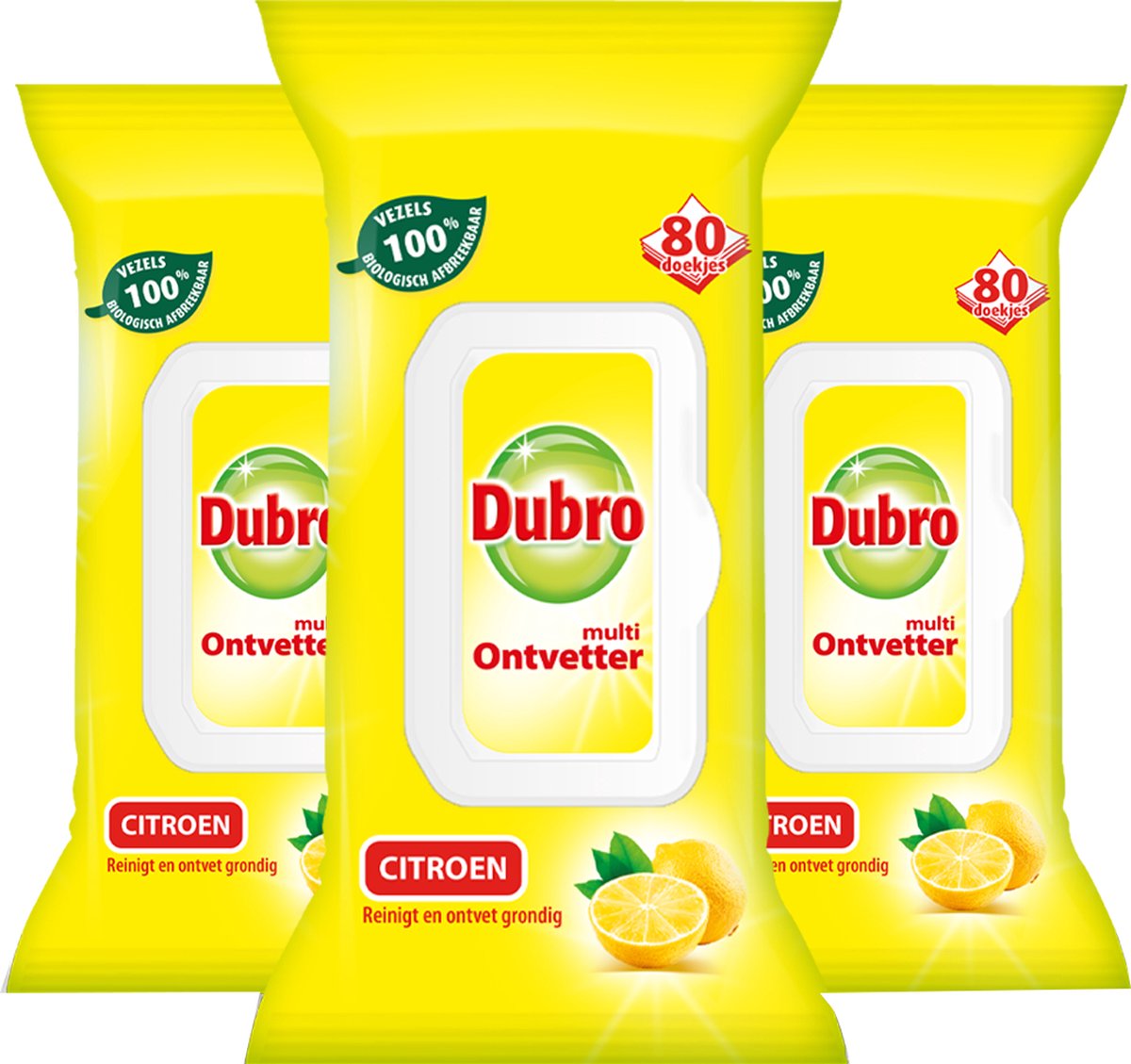 Dubro Multi Ontvetter Doekjes - 3 Stuks - Voordeelverpakking
