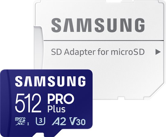Samsung EVO Select carte microSD + adaptateur SD, 512 Go, UHS-I U3
