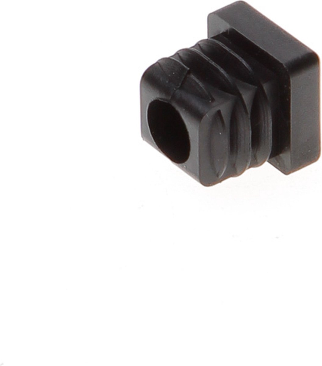 Insteekdop 15x15x1-2 mm zwart