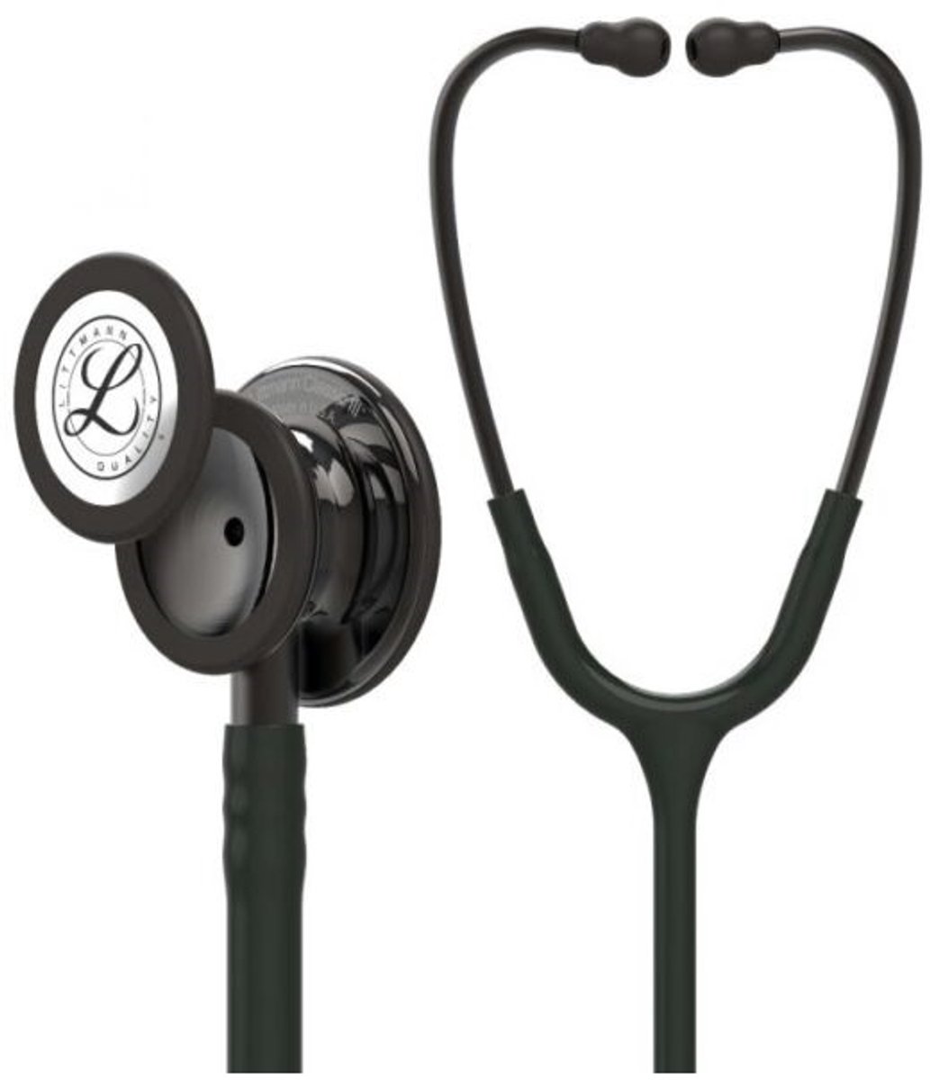 Littmann Classic III Stethoscoop 5811 Zwart, Smoke, Special Edition borststuk met gerookt borststuk Zwarte slang
