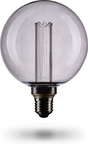 Crown Led Smoky Edison Illusion Filament Filament E27 Versie, Dimable, 3,5 W, 1800K, Warm Wit, 230V, SY26, Antieke filamentverlichting in Retro Vintage Look