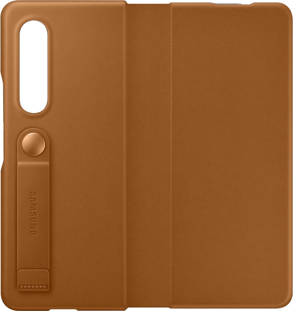 Lederen Flip Hoesje - Samsung Galaxy Z Fold3 5G - Camel