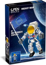 OPEN BRICKS - Rocket Man - astronaut bricks - 230 pieces - 230 stuks - 6+ - cadeau idee - kindercadeaus - verjaardagscadeau