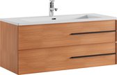 Meuble de salle de bain Bologne 120cm aspect bois - meuble de salle de bain complet avec vasque