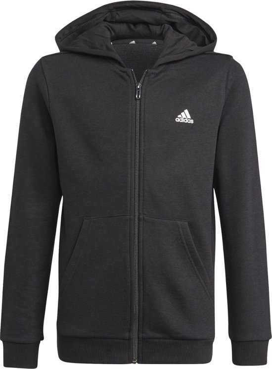 adidas Essentials Full-Zip Hoodie Jr GN4020, voor een jongen, Zwart, Sweatshirt, maat: 122