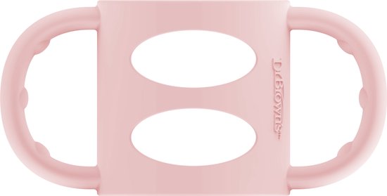 Babyflesje - Dr. Brown's Siliconen handvat - Voor Smalle halsfles - Roze