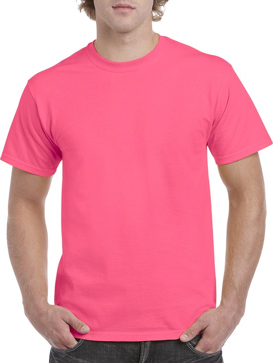 T-shirt met ronde hals 'Heavy Cotton' merk Gildan Light Pink - XL