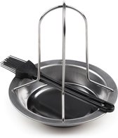 Rosmarino Blacksmith BBQ Kip braadrek - BBQ accessoires - bbq accesoires - Barbecue Gereedschap - Kip op Blik - Can Chicken - geschikt voor oven en grill