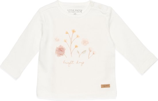 Little Dutch T-Shirt Flowers White 62