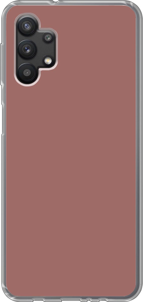 Telefoonhoesje Geschikt voor Samsung Galaxy A32 5G hoesje - Terracotta - Patronen - Roze - Siliconen Telefoonhoesje Telefoonhoesje