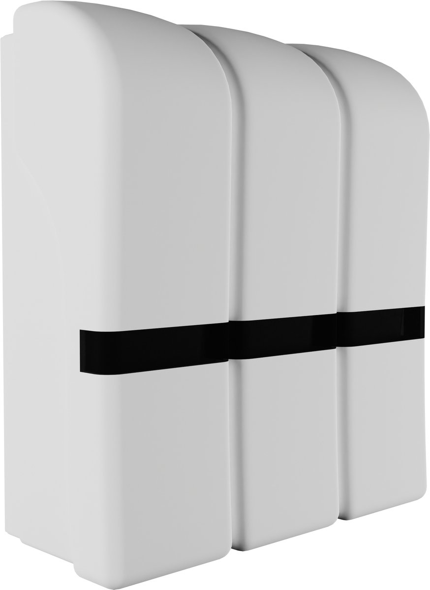 Waal® Zeepdispenser Wandmontage - Zelfklevend - Zeeppompje - Zeephouders - Zeepdispenser hangend - Badkamer & wastafel - Wit