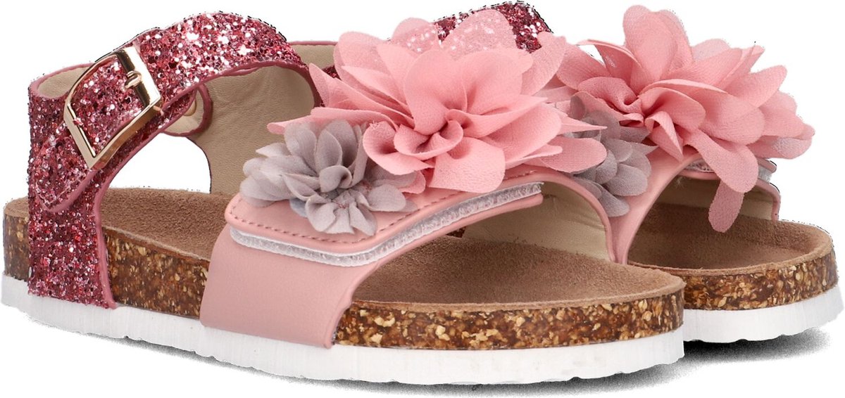 Colors Of California Bio Glitter Sandal With Ankle Sandalen - Meisjes - Roze - Maat 31