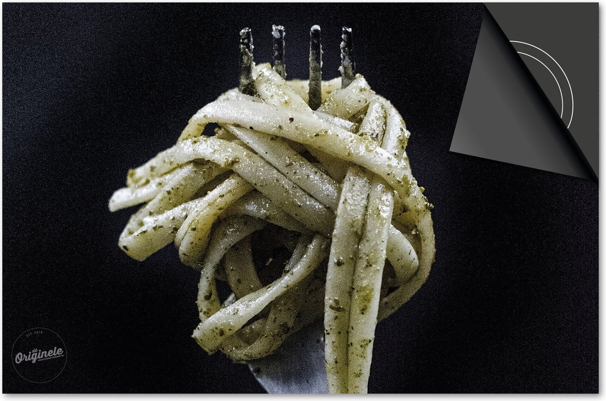 Inductie beschermer 71x52 - afdekplaat inductie mat - Dietrix Kookplaat beschermer - DELUXE - Bestek - Vork met Pasta