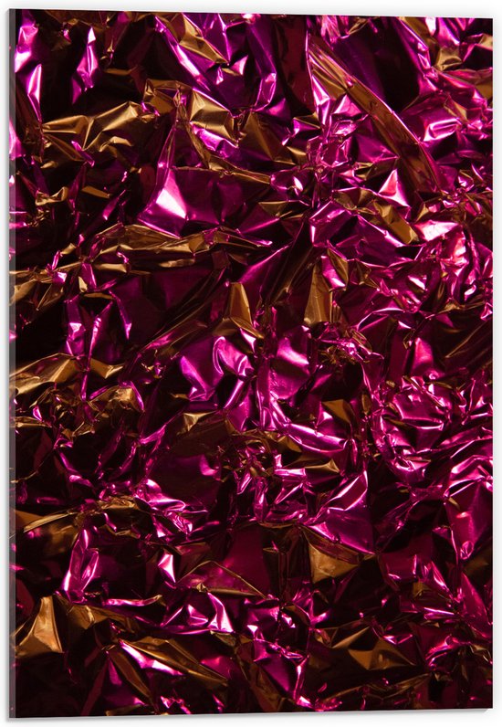 Acrylglas - Foto van Patroon met Roze Folie - 40x60 cm Foto op Acrylglas (Wanddecoratie op Acrylaat)