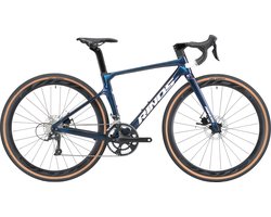Rinos Sandman 1.0 - Carbon Gravel Fietes - Gravel Bike - met Shimano SORA 18 versnellingen en schijfremmen - lichte fiets voor dames en heren - 700 x 40C - Kameleon Blauw-Paars 50