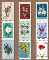 Postzegel Tape - Planten 2 - Washi tape Flowers - Tape in postzegelvorm - Leuk voor oa. Bulletjournal, Scrapbooking, Agenda's en Kaarten maken