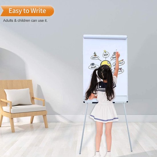 Siairo kinderschildersezel, Kids Art Ezel Magnetisch Whiteboard voor Kinderen, dubbelzijdig, 360 graden draaibaar, kinderbord voor (roze