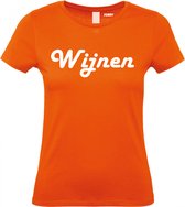 Dames T-shirt Wijnen | Koningsdag kleding | oranje t-shirt | Oranje dames | maat 3XL