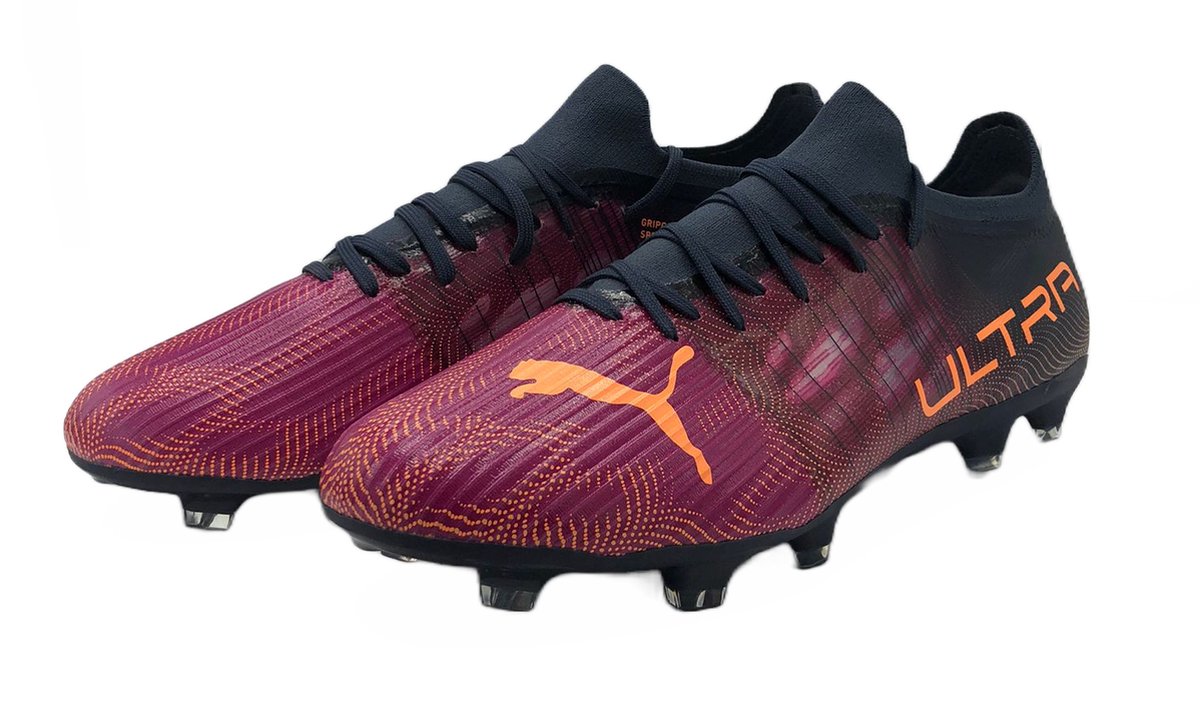 Puma Ultra 3 4 FG/AG voetbalschoenen voor heren, lichtgewicht gaas, veelkleurig design, maat 46.