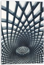 Acrylglas - Abstract Kunstwerk met Vakken - 50x75 cm Foto op Acrylglas (Met Ophangsysteem)