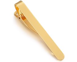 Dasspeld - Stropdas Clip - 53mm - Matte Tie Clip - Goud